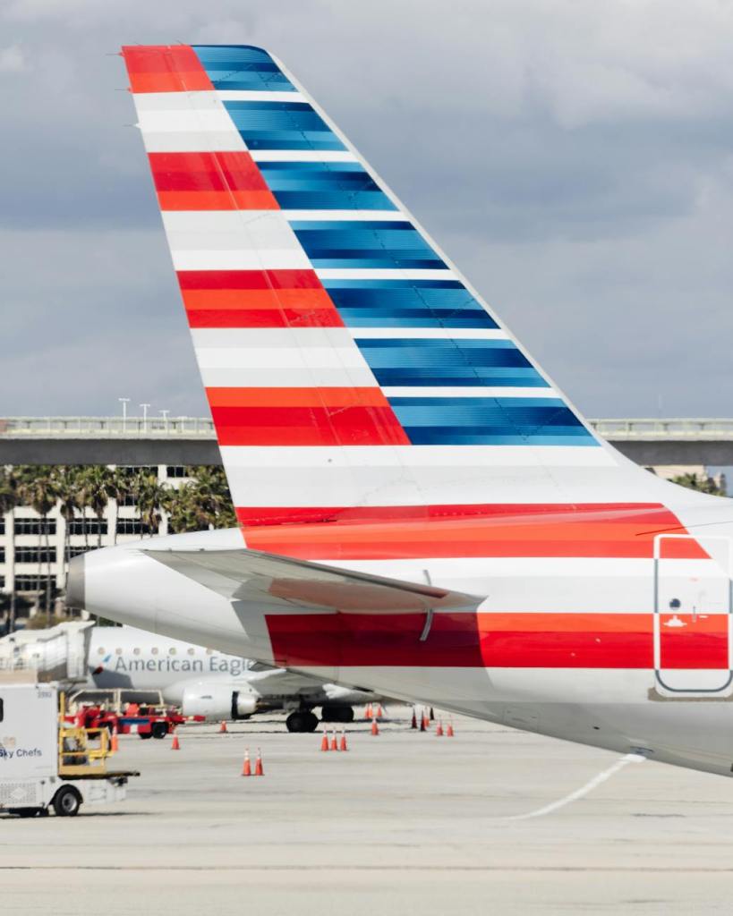 an airplane at an airport