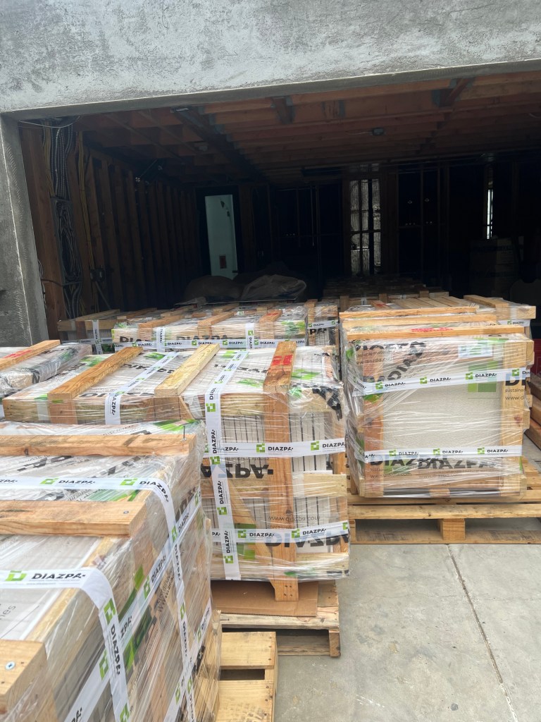 spanish limestone tiles from spain imported to new york by Comex Logistics LLC